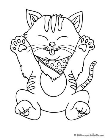 Kitty Cute Kitten Coloring Pages