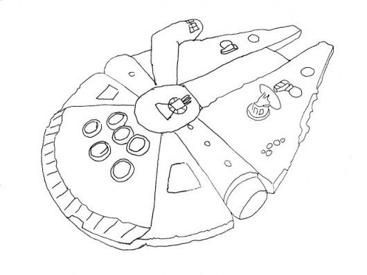 Easy Star Wars Ships Coloring Pages