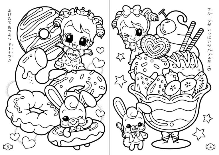 Cute Food Coloring Pages For Kids