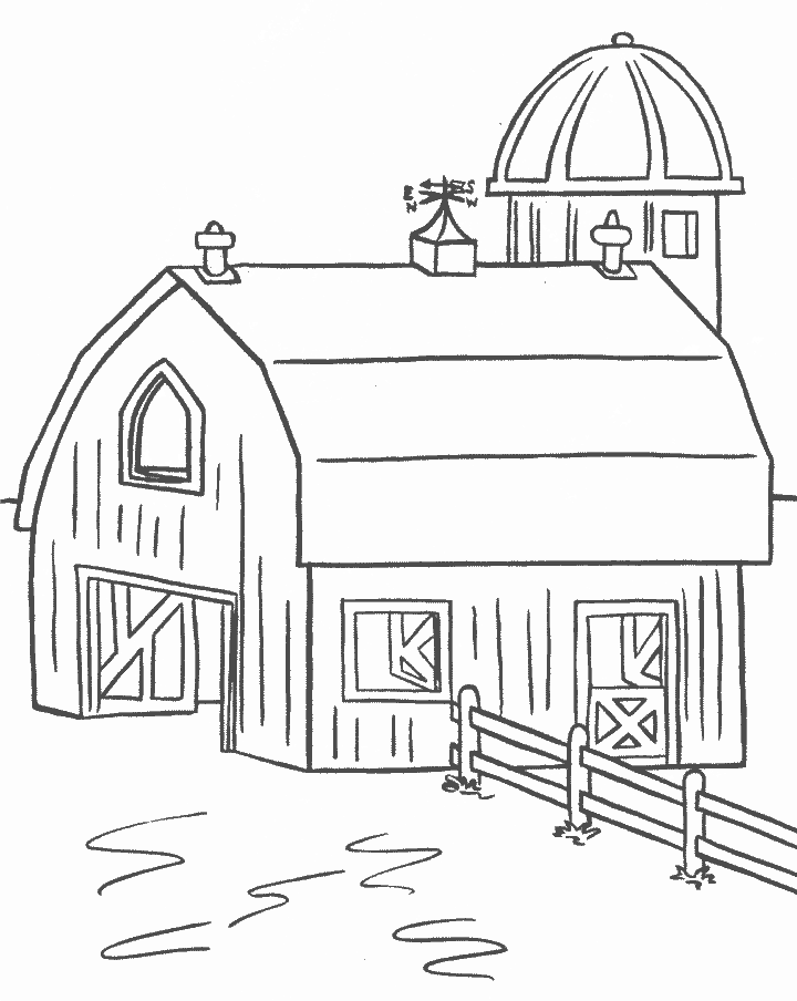 Coloring Book Easy House Coloring Pages