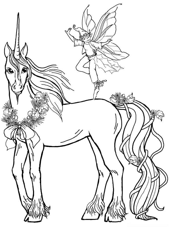 Unicorn Coloring Pages Printable For Kids