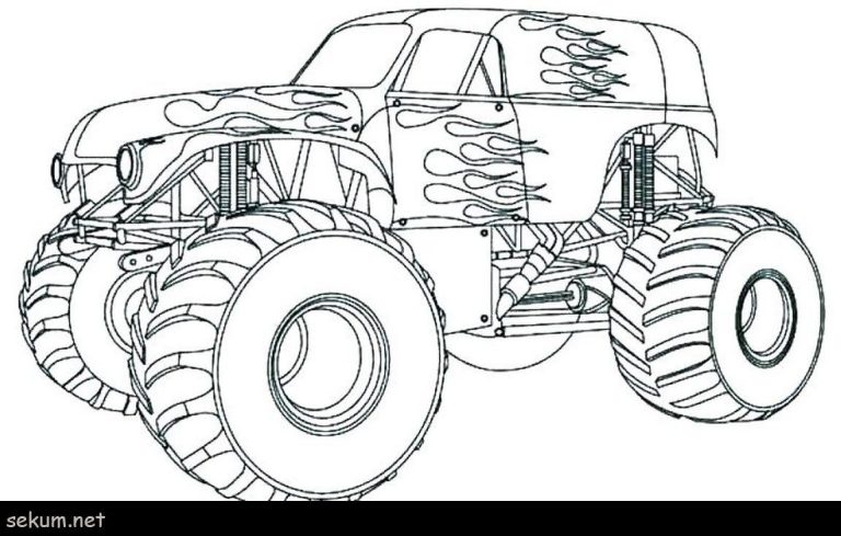 Free Printable Monster Truck Coloring Pages Printable