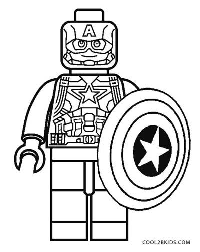 Lego Captain Marvel Coloring Pages