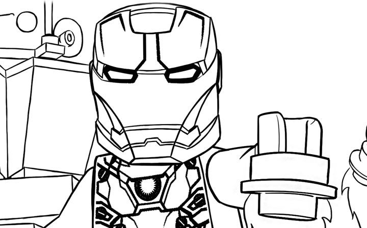 Lego Iron Man 3 Coloring Pages