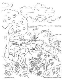 Creation Bible Coloring Pages For Kids