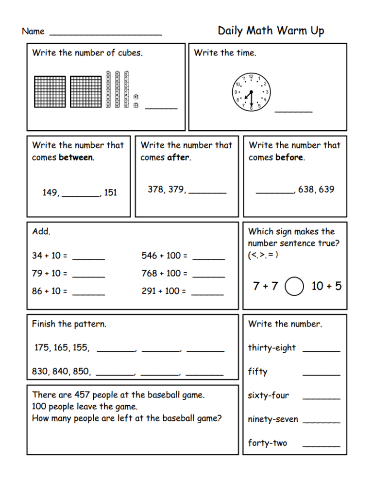 Second Grade 2nd Grade Measurement Worksheets Pdf