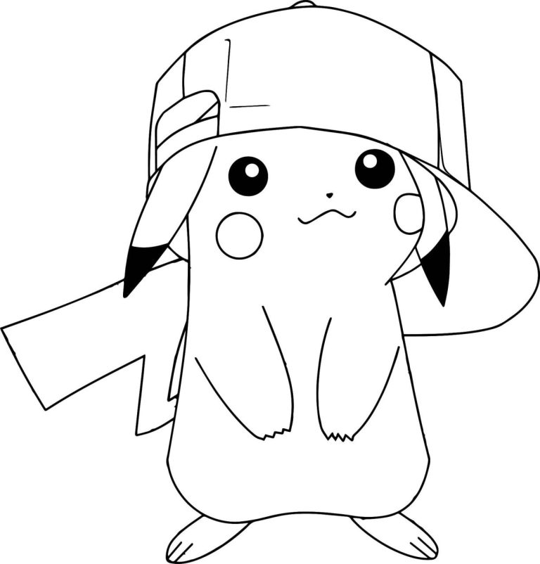 Pikachu Pokemon Coloring Pages For Kids