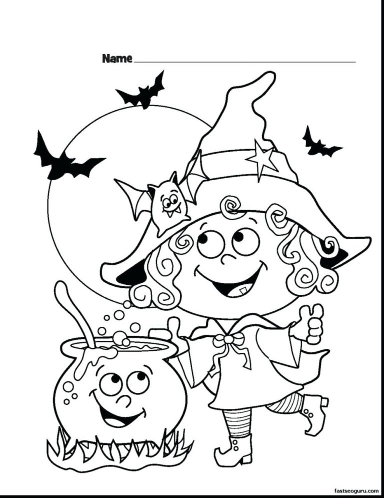 Free Online Halloween Coloring Pages