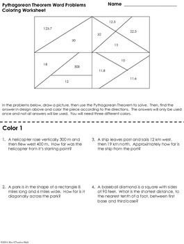 Worksheet 8th Grade Pythagoras Theorem