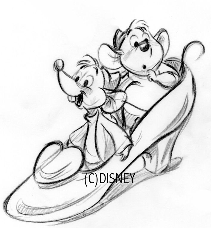 Cinderella Jaq And Gus Coloring Pages
