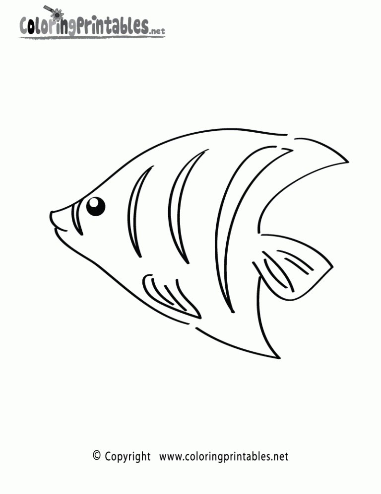 Realistic Ocean Fish Coloring Pages