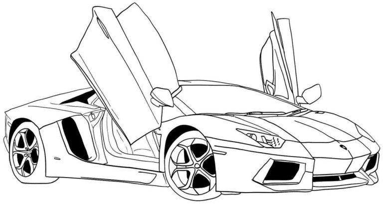 Printable Coloring Pages Super Cars
