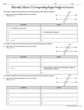 Proving Lines Parallel Practice Worksheet Answers