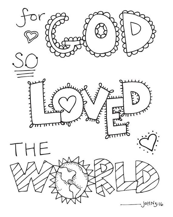 Bible Verse Coloring Pages For Toddlers