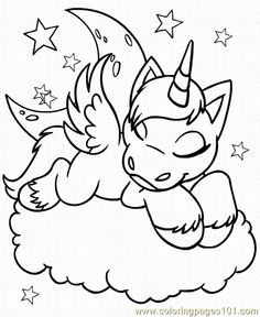 Unicorn Coloring Book Coloring Pages For Kids