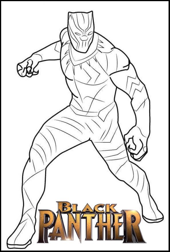 Free Printable Black Panther Coloring Pages Printable