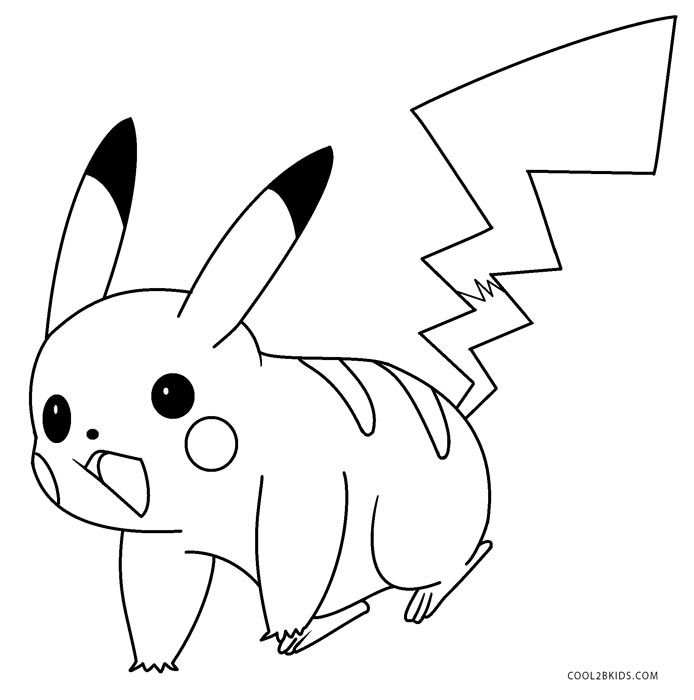 Pokemon Pikachu Coloring Pages Free