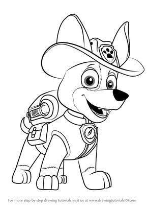 Tracker Marshall Paw Patrol Coloring Pages