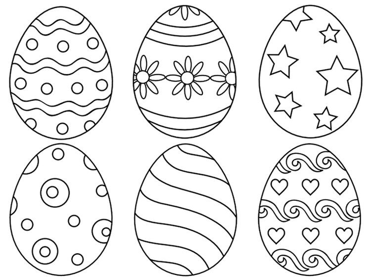 Free Printable Easter Egg Coloring Pages