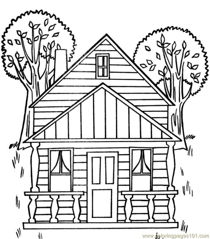 Printable House Coloring Pages For Kids