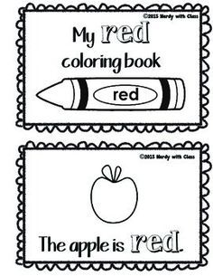 Color Red Books For Preschool