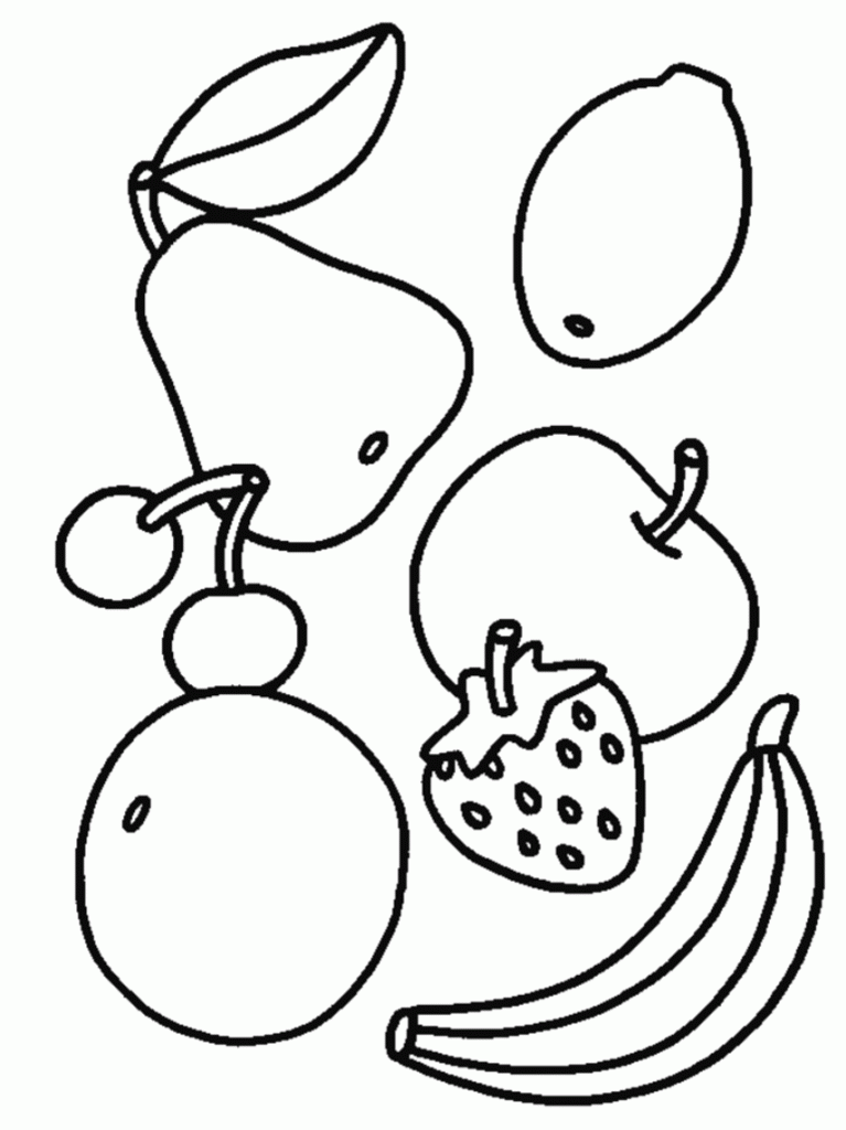 Printable Coloring Pages For Girls Food