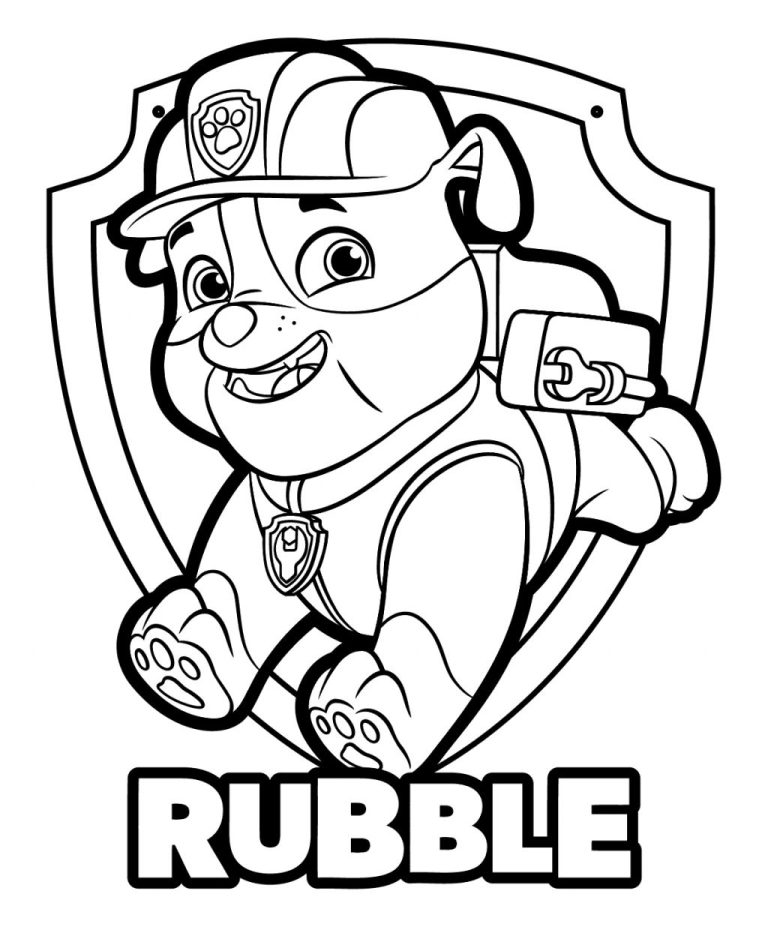 Zuma Paw Patrol Coloring Pages Chase