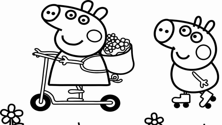 Peppa Pig Colouring Pages For Toddlers