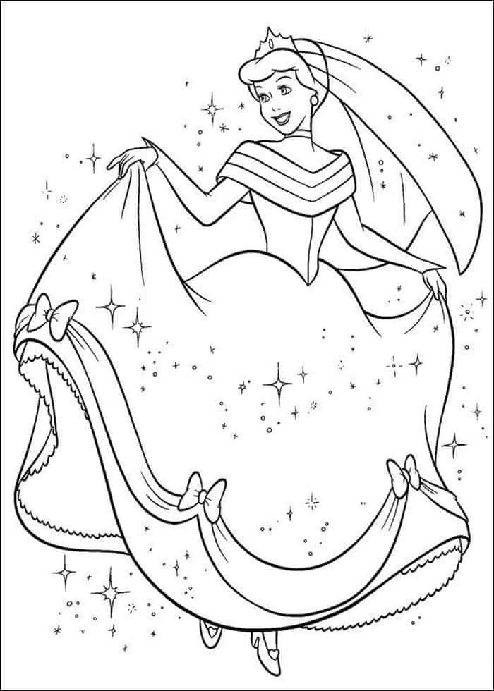 Cinderella Disney Princess Coloring Pages
