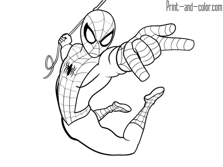 Spiderman Coloring Pictures Printable