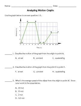Velocity Time Graph Practice Worksheet Answers