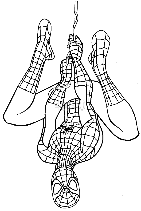 Easy Spiderman Coloring Pages For Toddlers
