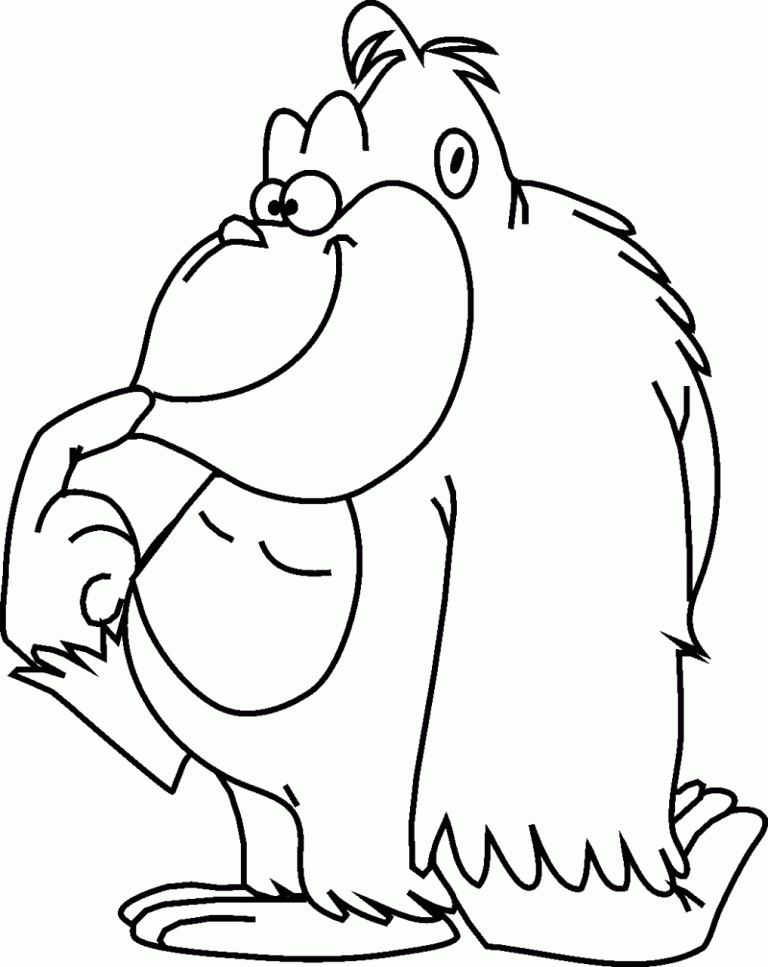 Easy Cartoon Coloring Pages For Boys