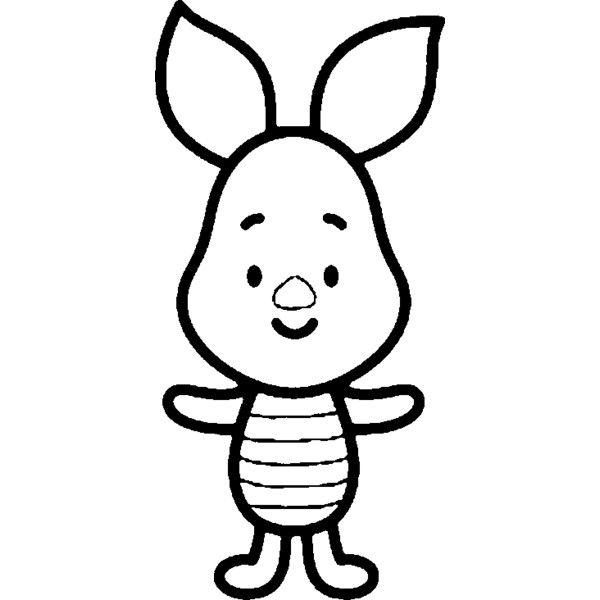 Cartoon Character Easy Cartoon Coloring Pages