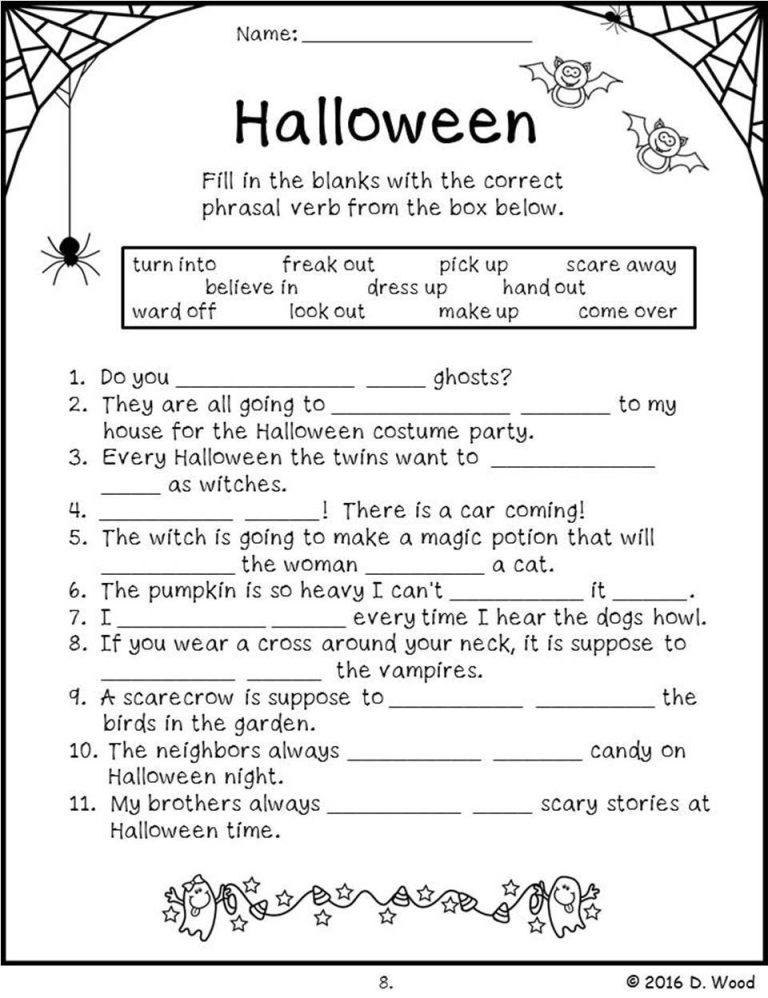3rd Grade Halloween Reading Comprehension Pdf