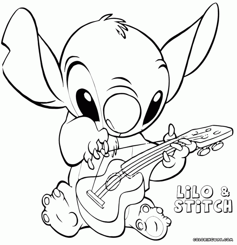 Printable Ohana Stitch Coloring Pages