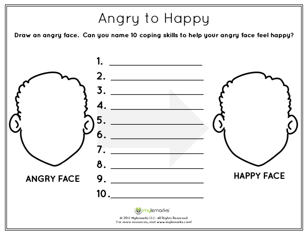 Printable Child Anger Management Worksheets