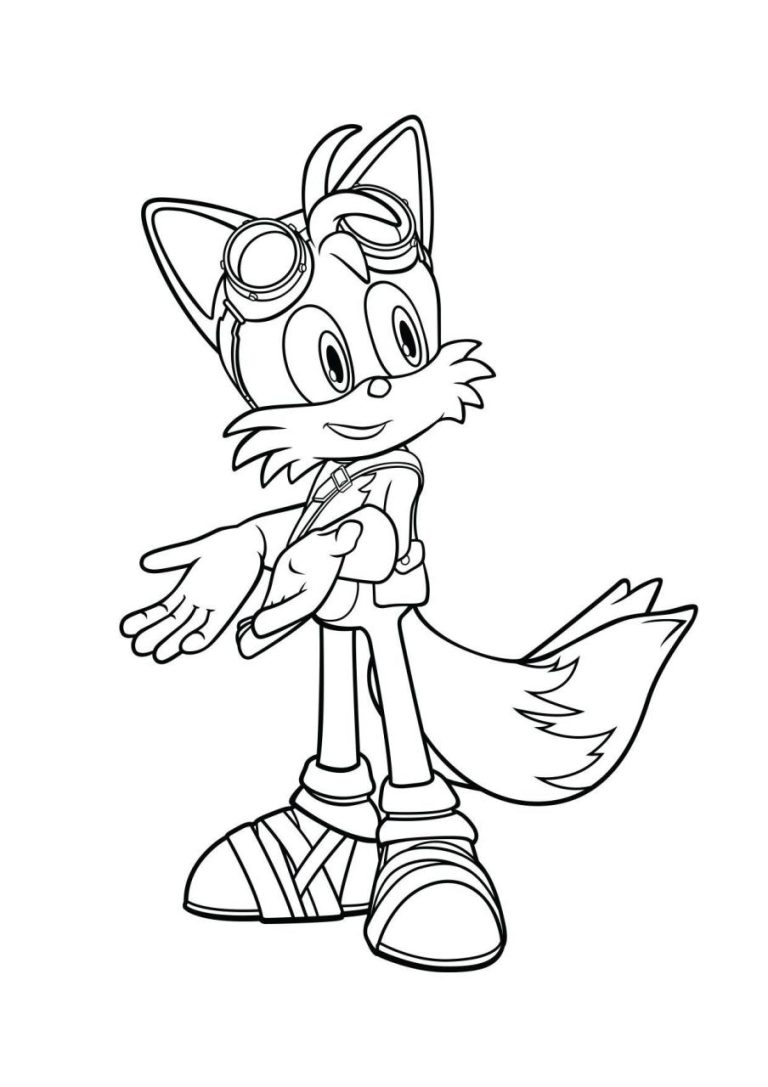 Printable Sonic The Hedgehog And Tails Coloring Pages