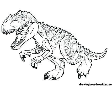 Jurassic World Dinosaur Coloring Pages T Rex