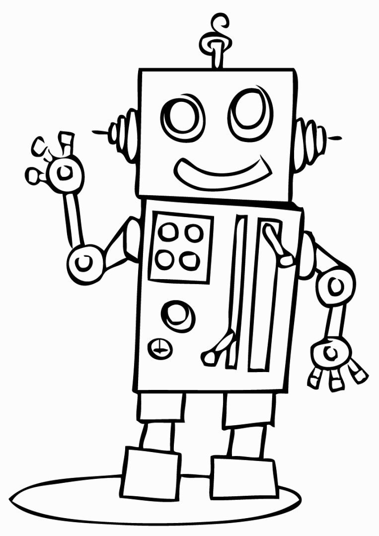 Robot Coloring Pages Free Printable