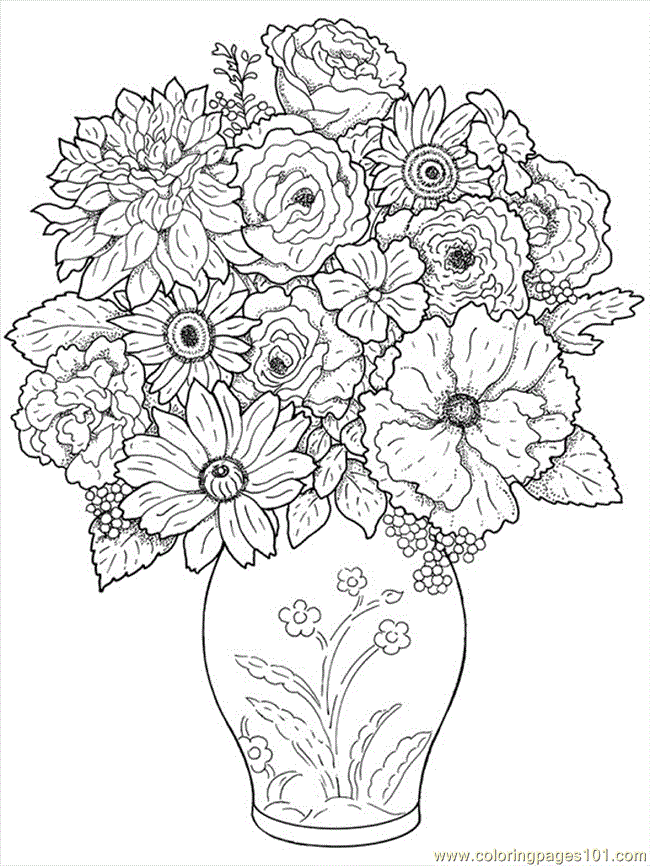 Flower Coloring Pictures Printable