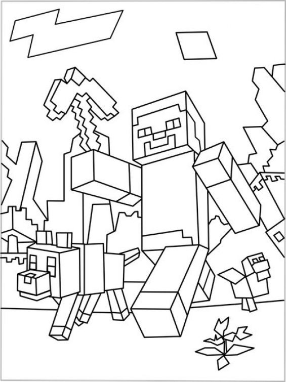 Minecraft Coloring Sheets Free