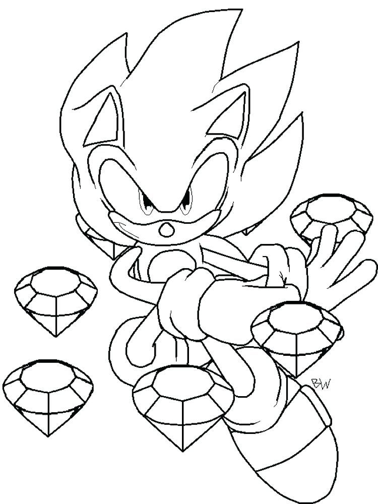 Dark Shadow Sonic The Hedgehog Movie Coloring Pages