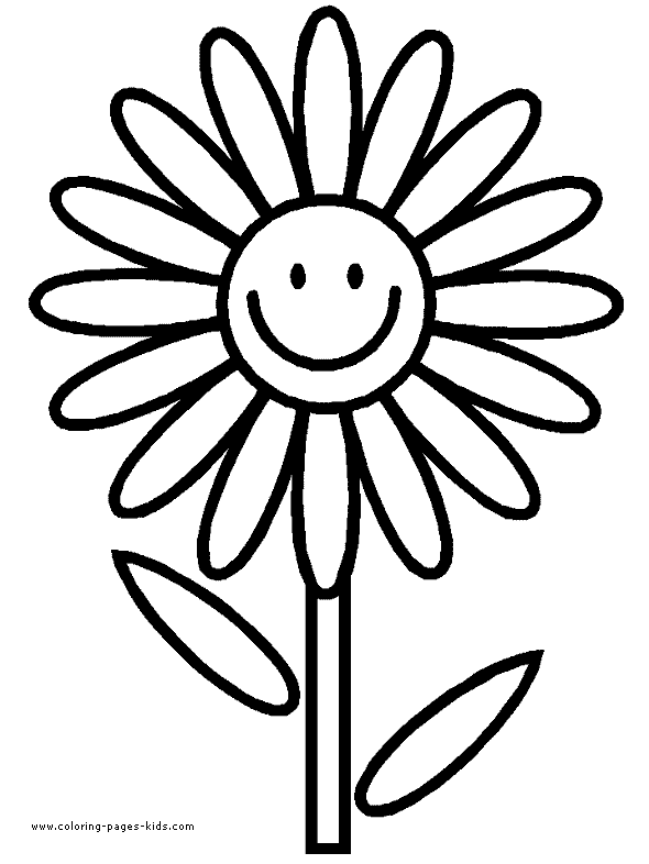 Flower Coloring Sheets For Toddlers