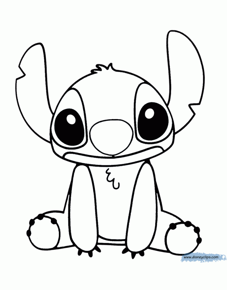 Easy Lilo And Stitch Coloring Pages