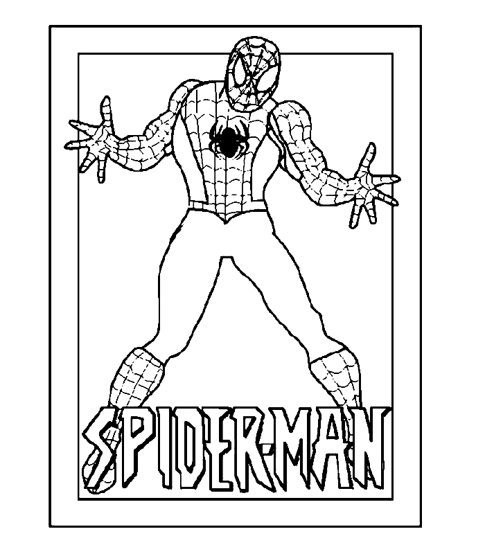 Full Page Spiderman Coloring Pages Printable