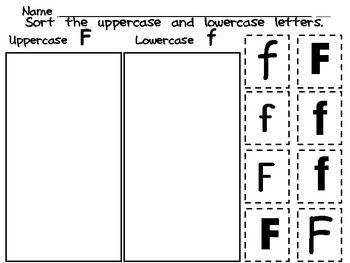 Preschool Letter F Worksheets Cut And Paste