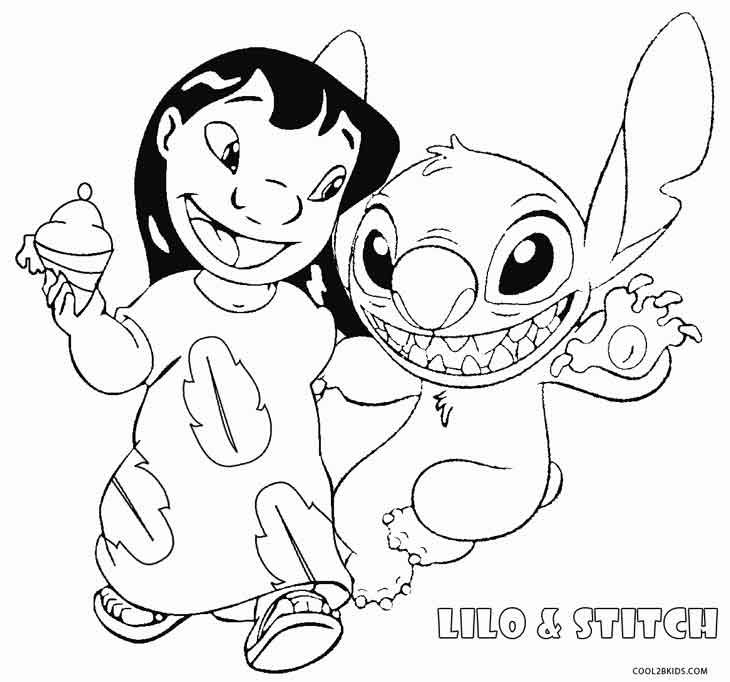 Lilo And Stitch Coloring Pages For Kids