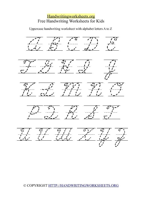 Free Printable Printable Tracing Cursive Letters