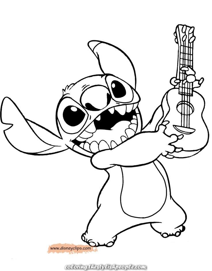 Stitch Coloring Pages Free Printable